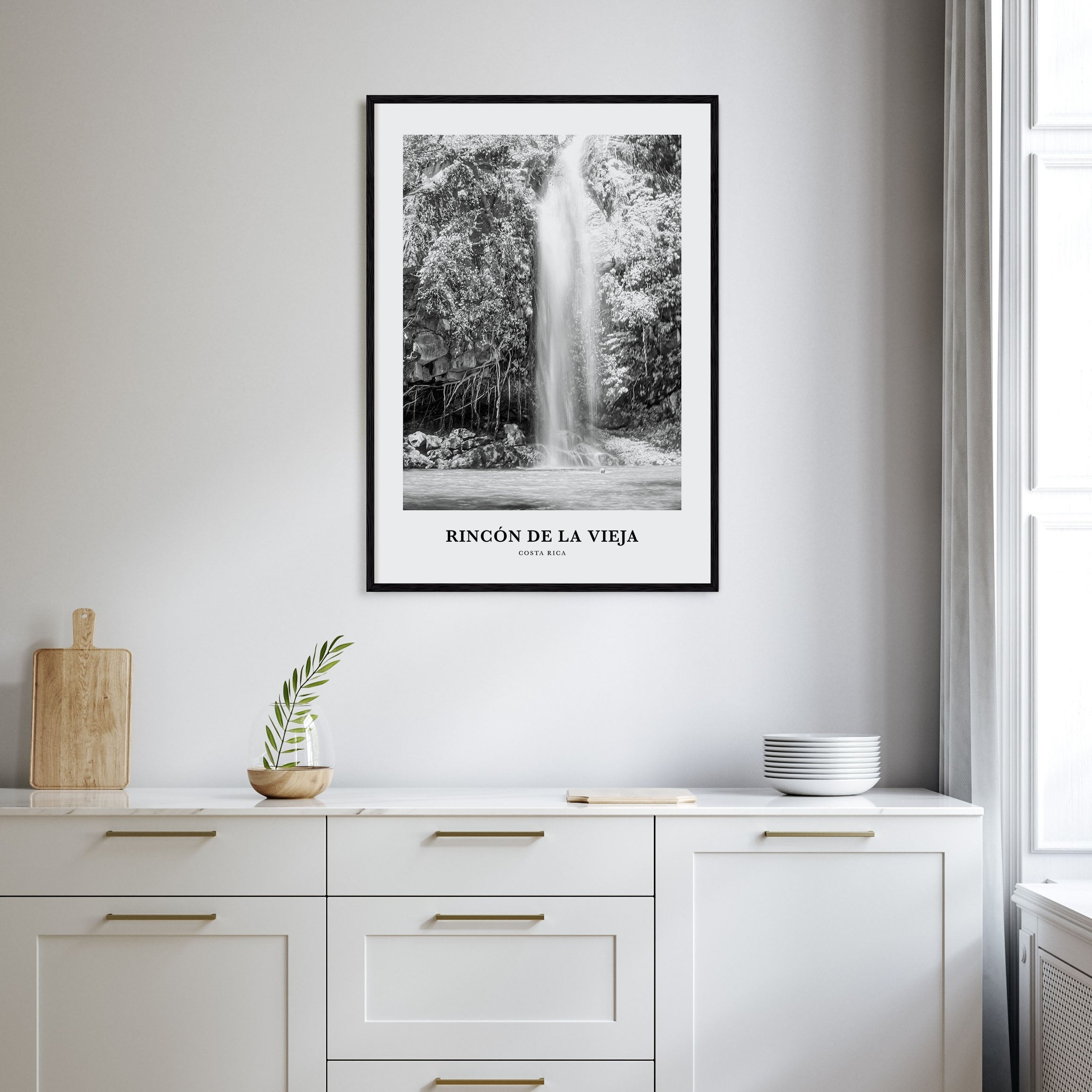 Rincón de la Vieja Portrait B&W Poster