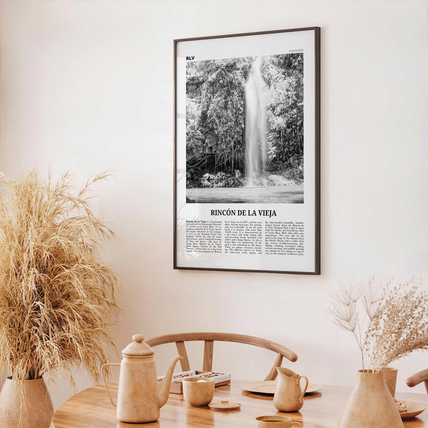 Rincon De La Vieja Print Black and White, Rincón de la Vieja Wall Art, Rincón de la Vieja Poster, Rincón de la Vieja Photo, Costa Rica