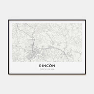 Rincón Map Landscape Poster