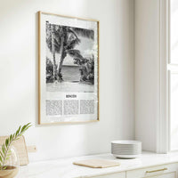 Rincon Print Black and White, Rincón Wall Art, Rincón Poster, Rincón Photo, Rincón Wall Décor, Puerto Rico, Caribbean, Añasco, Aguada