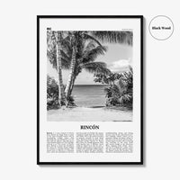 Rincon Print Black and White, Rincón Wall Art, Rincón Poster, Rincón Photo, Rincón Wall Décor, Puerto Rico, Caribbean, Añasco, Aguada