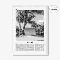 Rincon Print Black and White, Rincón Wall Art, Rincón Poster, Rincón Photo, Rincón Wall Décor, Puerto Rico, Caribbean, Añasco, Aguada