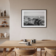 Rio de Janeiro Landscape B&W Poster