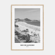 Rio de Janeiro Portrait B&W No 1 Poster