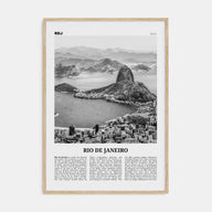 Rio de Janeiro Travel B&W No 1 Poster