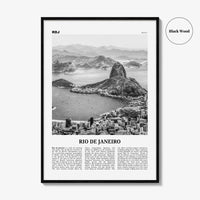 Rio de Janeiro Print Black and White No 1, Rio de Janeiro Wall Art, Rio de Janeiro Poster, Rio de Janeiro Photo, Brazil, Brasil, America