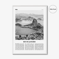 Rio de Janeiro Print Black and White No 1, Rio de Janeiro Wall Art, Rio de Janeiro Poster, Rio de Janeiro Photo, Brazil, Brasil, America