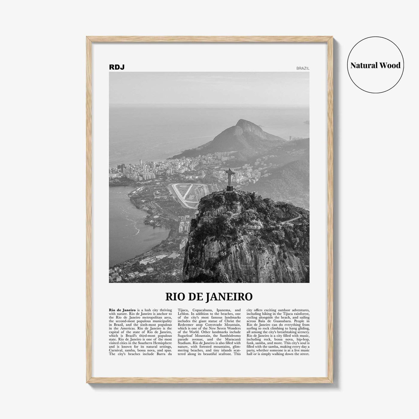Rio de Janeiro Print Black and White No 2, Rio de Janeiro Wall Art, Rio de Janeiro Poster, Rio de Janeiro Photo, Brazil, Brasil