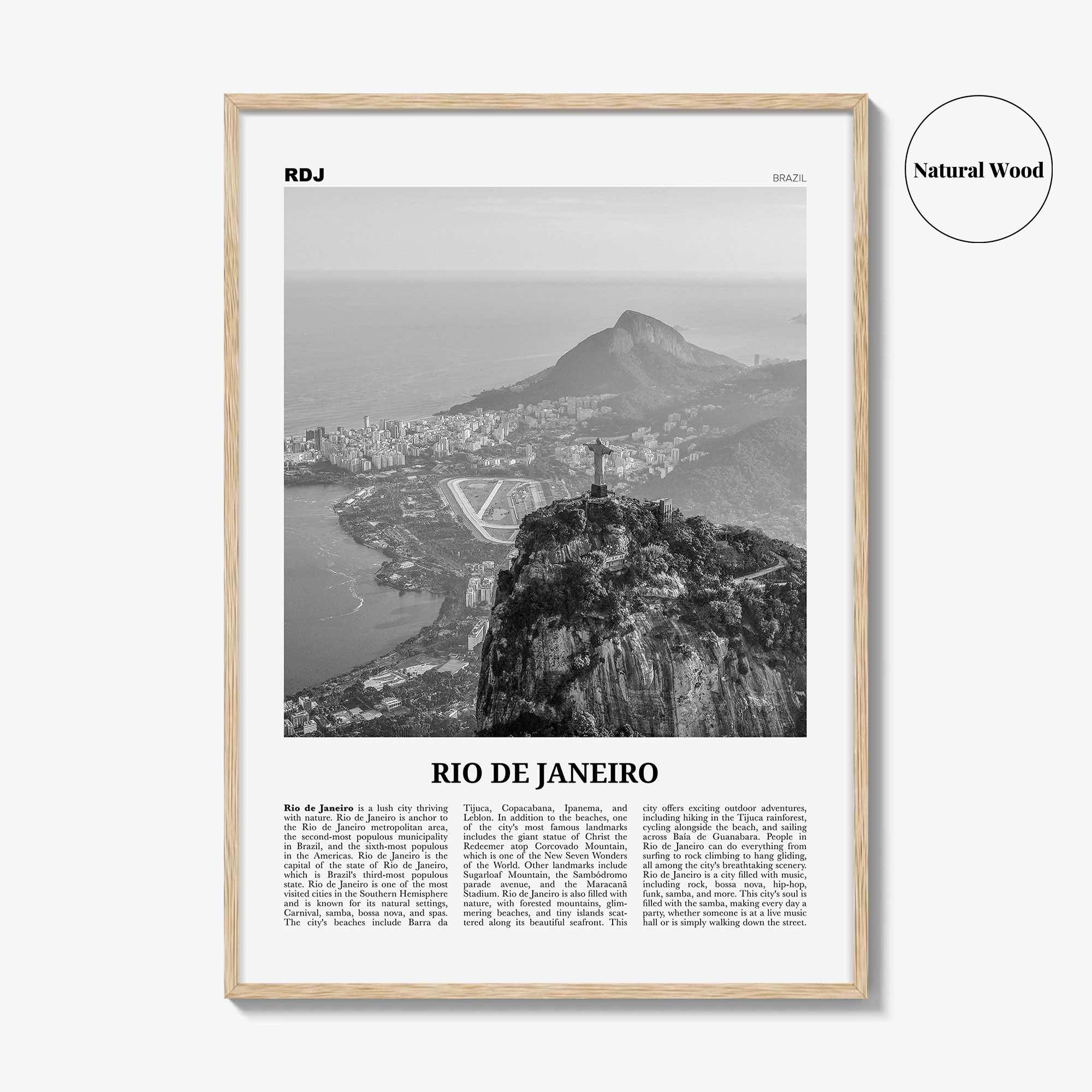 Rio de Janeiro Print Black and White No 2, Rio de Janeiro Wall Art, Rio de Janeiro Poster, Rio de Janeiro Photo, Brazil, Brasil