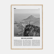 Rio de Janeiro Travel B&W No 2 Poster
