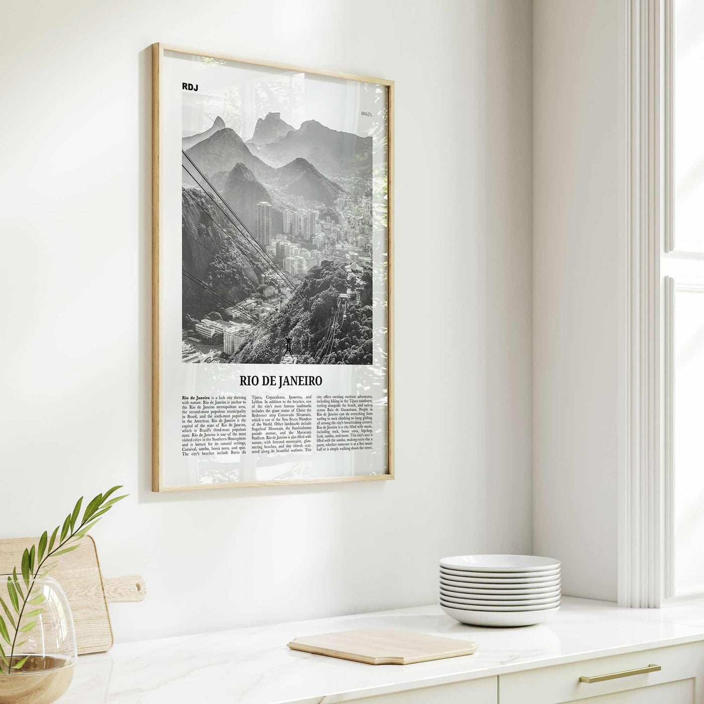 Rio de Janeiro Print Black and White No 3, Rio de Janeiro Wall Art, Rio de Janeiro Poster, Rio de Janeiro Photo, Brazil, Brasil
