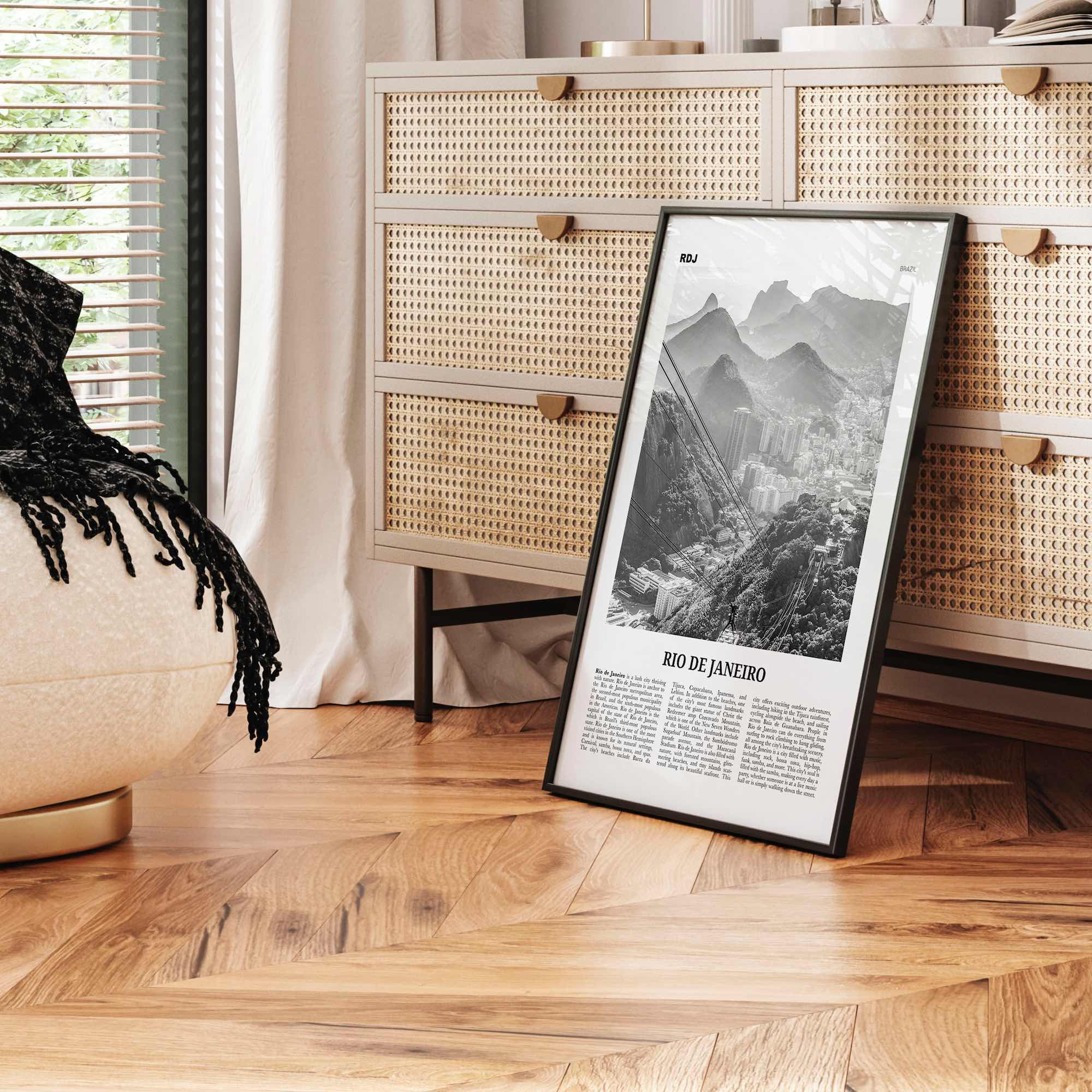 Rio de Janeiro Print Black and White No 3, Rio de Janeiro Wall Art, Rio de Janeiro Poster, Rio de Janeiro Photo, Brazil, Brasil