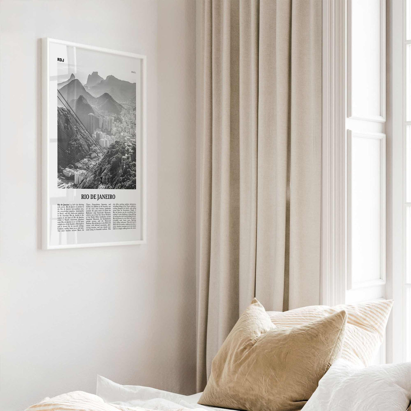 Rio de Janeiro Print Black and White No 3, Rio de Janeiro Wall Art, Rio de Janeiro Poster, Rio de Janeiro Photo, Brazil, Brasil