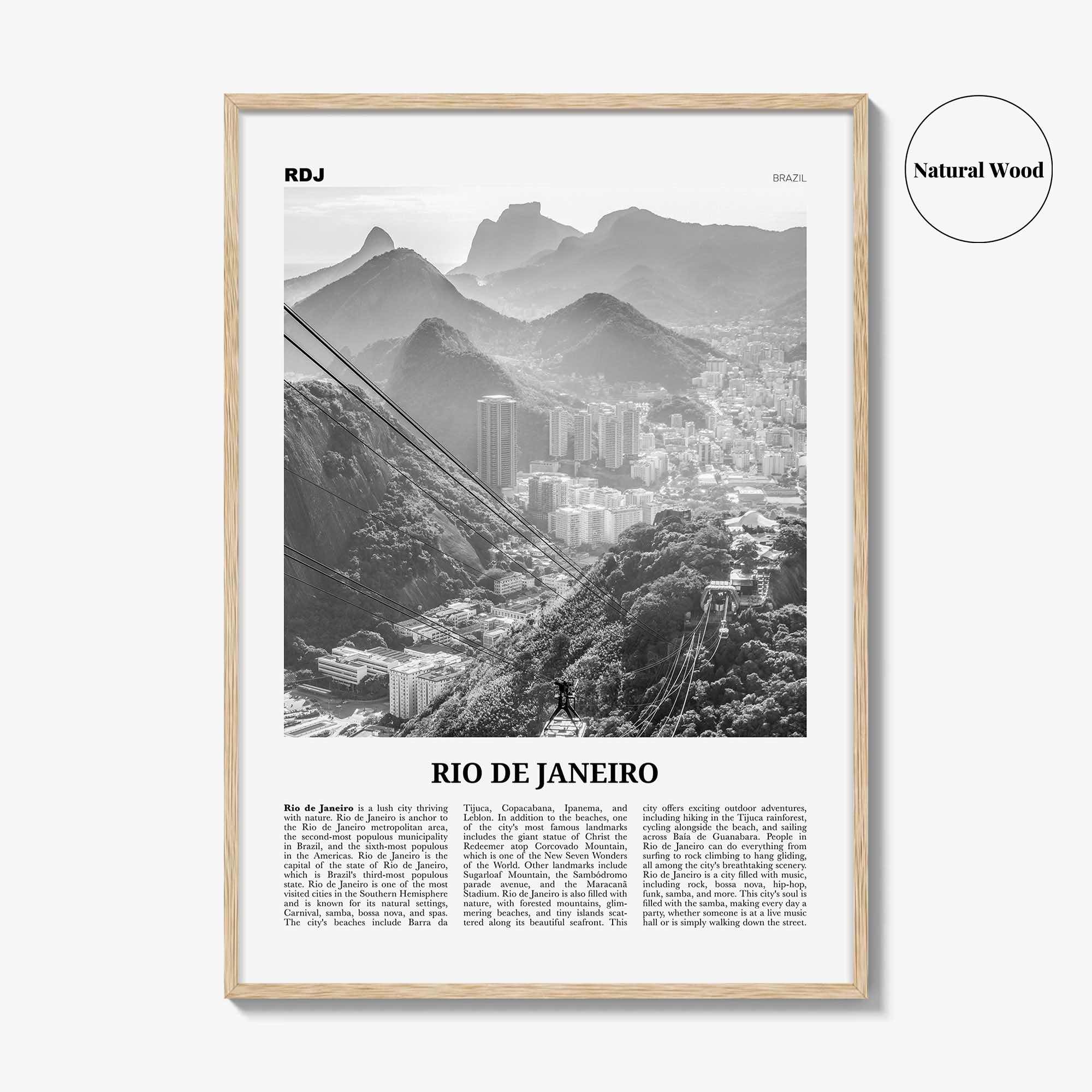 Rio de Janeiro Print Black and White No 3, Rio de Janeiro Wall Art, Rio de Janeiro Poster, Rio de Janeiro Photo, Brazil, Brasil