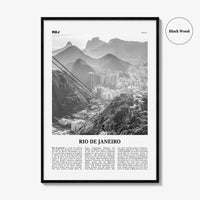 Rio de Janeiro Print Black and White No 3, Rio de Janeiro Wall Art, Rio de Janeiro Poster, Rio de Janeiro Photo, Brazil, Brasil