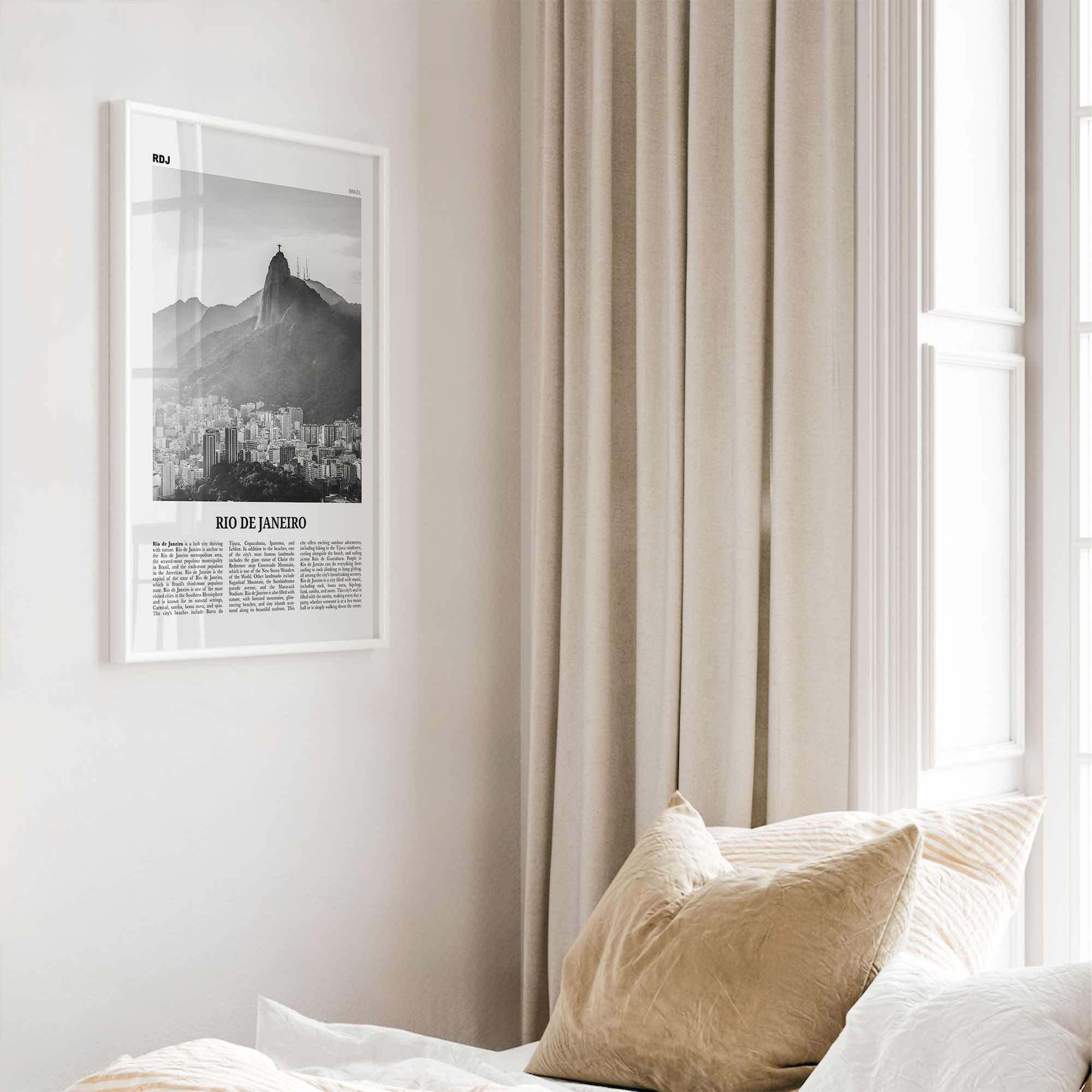 Rio de Janeiro Print Black and White No 5, Rio de Janeiro Wall Art, Rio de Janeiro Poster, Rio de Janeiro Photo, Brazil, Brasil