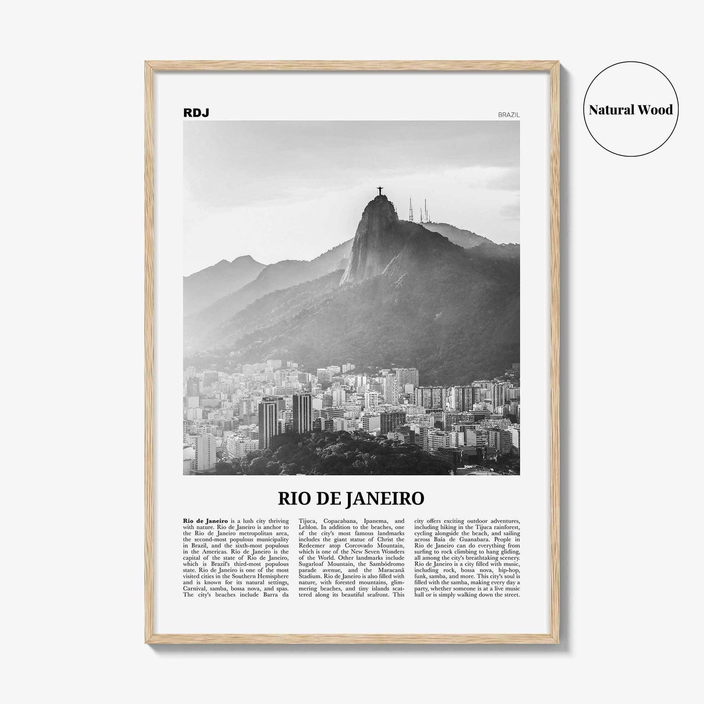 Rio de Janeiro Print Black and White No 5, Rio de Janeiro Wall Art, Rio de Janeiro Poster, Rio de Janeiro Photo, Brazil, Brasil