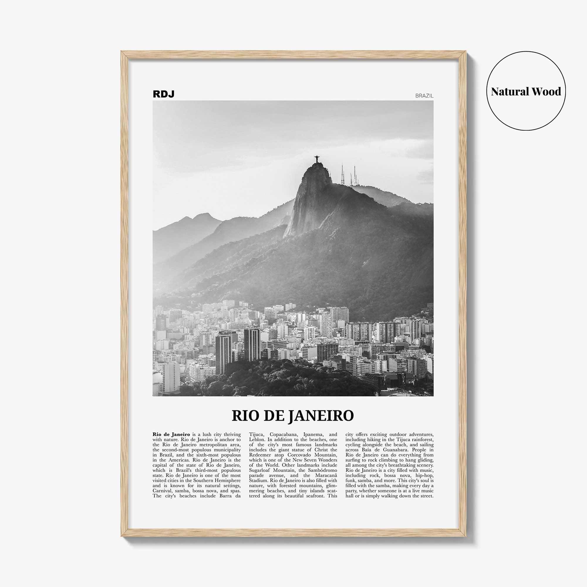 Rio de Janeiro Print Black and White No 5, Rio de Janeiro Wall Art, Rio de Janeiro Poster, Rio de Janeiro Photo, Brazil, Brasil