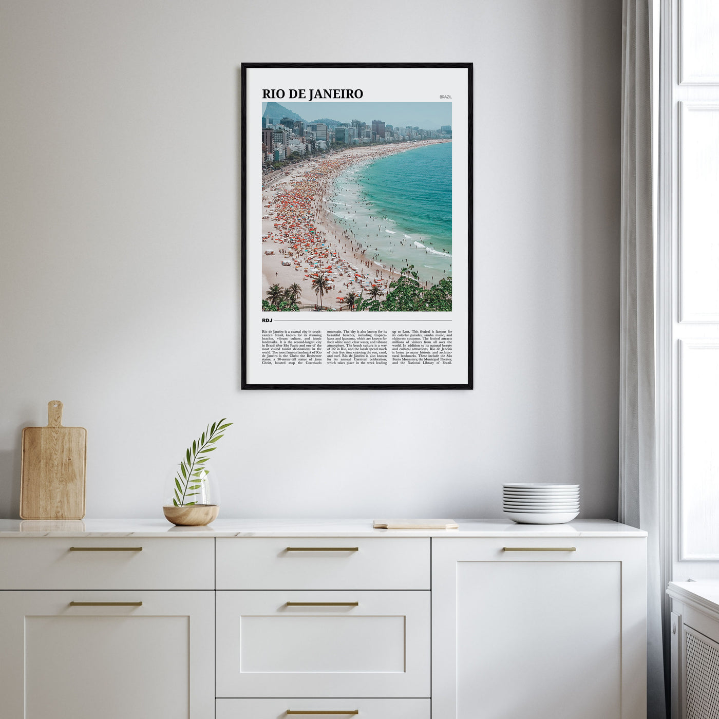 Rio de Janeiro Travel Color Poster