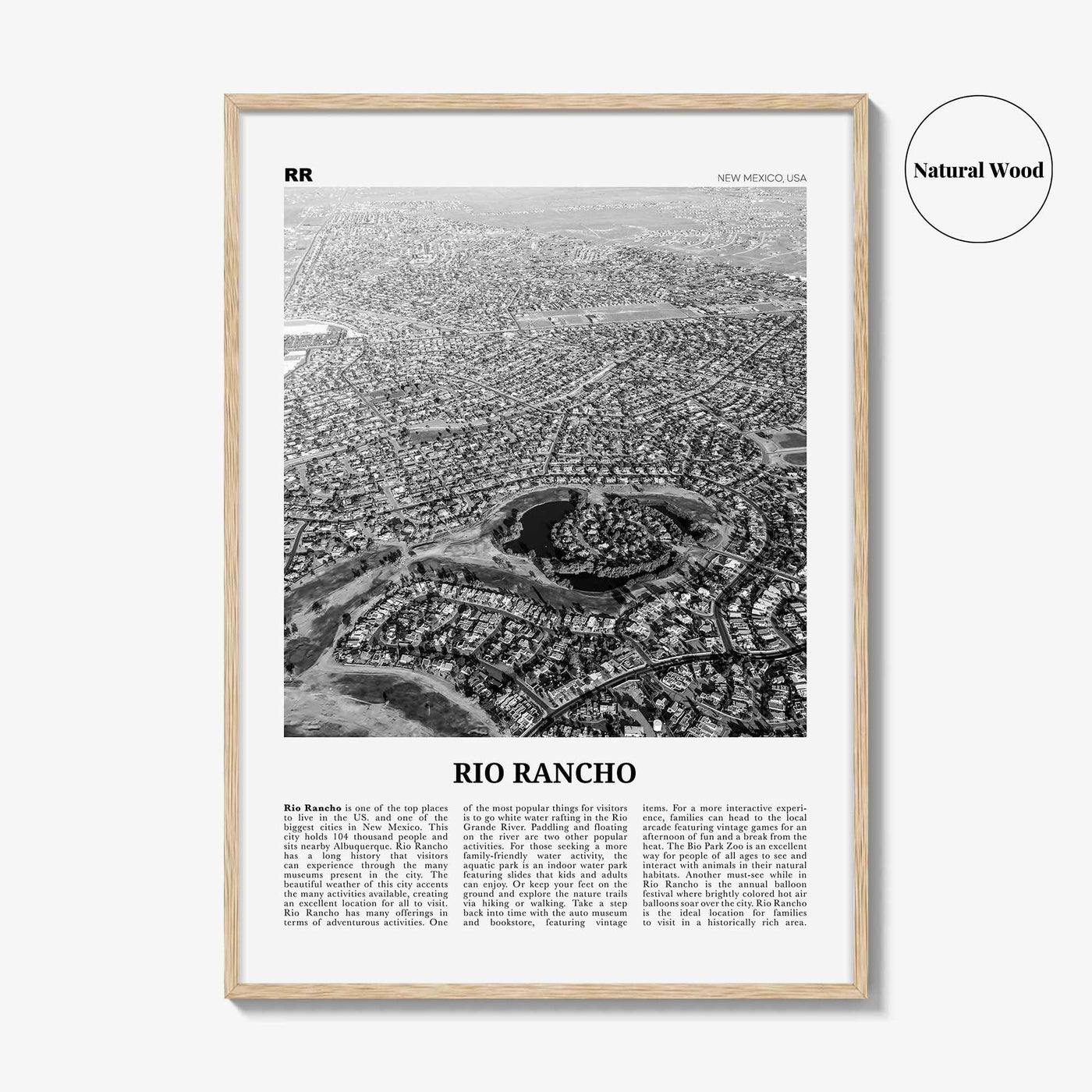 Rio Rancho Print Black and White, Rio Rancho Wall Art, Rio Rancho Poster, Rio Rancho Photo, Rio Rancho Wall Décor, New Mexico, USA