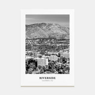 Riverside Portrait B&W Poster
