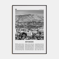 Riverside Travel B&W Poster