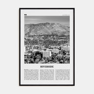 Riverside Travel B&W Poster