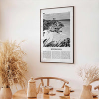 Riviera Maya Print Black and White, Riviera Maya Wall Art, Riviera Maya Poster, Riviera Maya Photo, Riviera Maya Map, Mexico