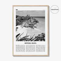 Riviera Maya Print Black and White, Riviera Maya Wall Art, Riviera Maya Poster, Riviera Maya Photo, Riviera Maya Map, Mexico
