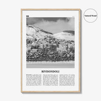Rivisondoli Print Black and White, Rivisondoli Wall Art, Rivisondoli Poster, Rivisondoli Photo, Rivisondoli Décor, Rivisondoli Map, Italy
