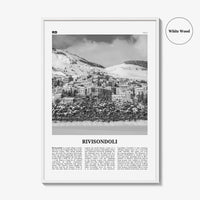 Rivisondoli Print Black and White, Rivisondoli Wall Art, Rivisondoli Poster, Rivisondoli Photo, Rivisondoli Décor, Rivisondoli Map, Italy