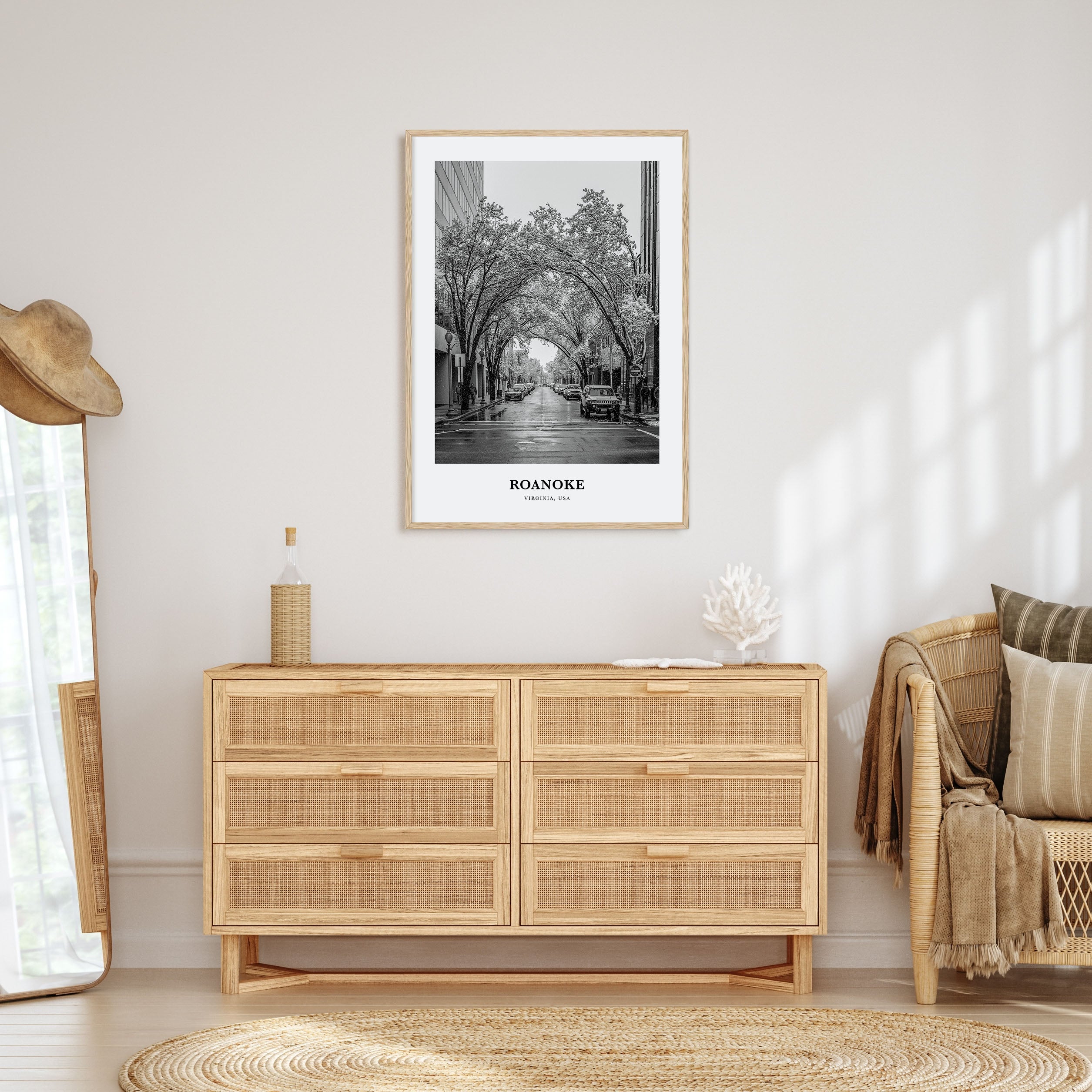 Roanoke Portrait B&W No 1 Poster