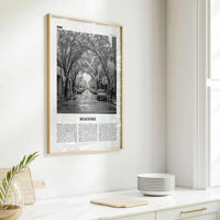 Roanoke Print Black and White No 2, Roanoke Wall Art, Roanoke Poster, Roanoke Photo, Roanoke Wall Décor, Virginia, USA, United States