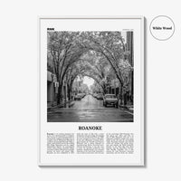 Roanoke Print Black and White No 2, Roanoke Wall Art, Roanoke Poster, Roanoke Photo, Roanoke Wall Décor, Virginia, USA, United States