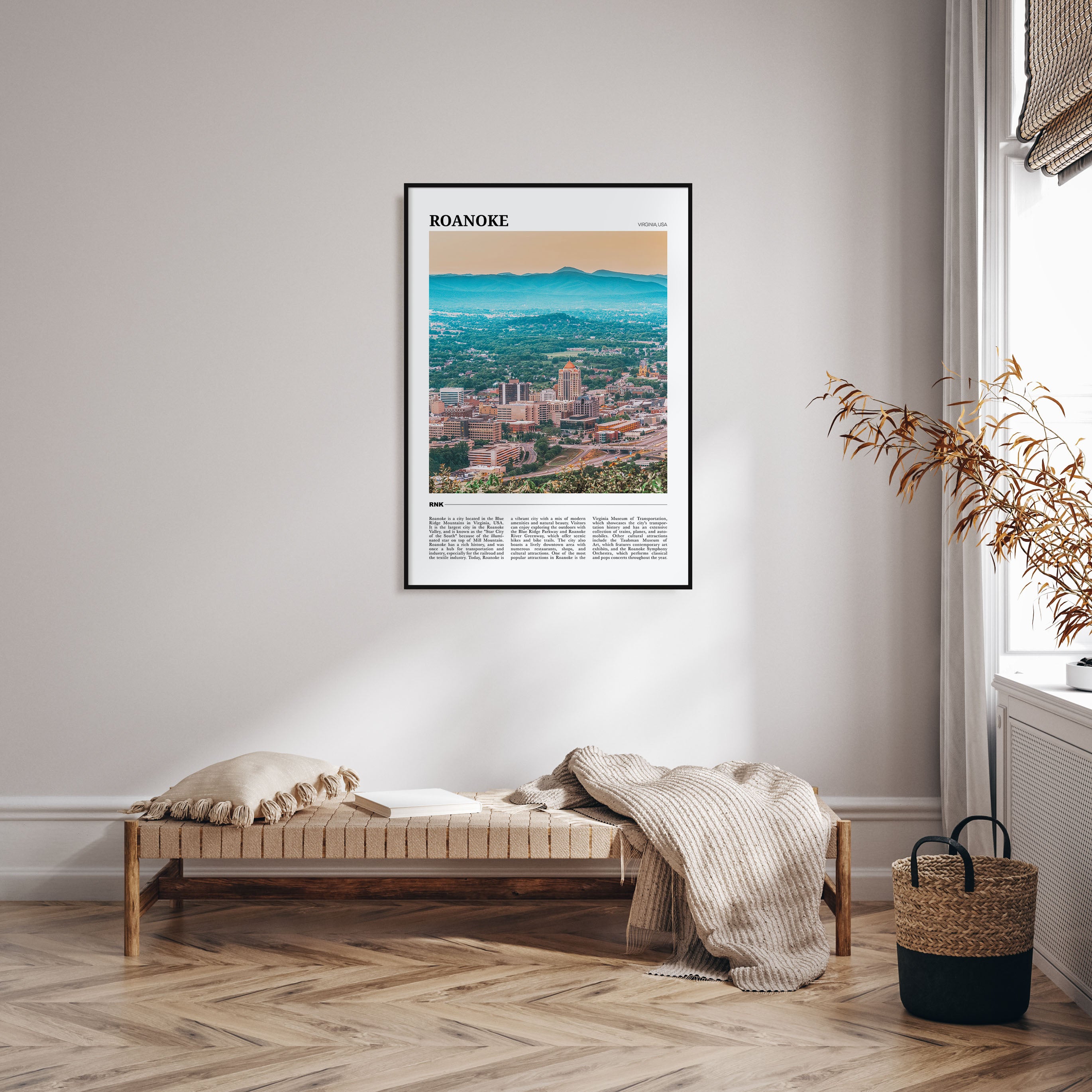 Roanoke Travel Color Poster