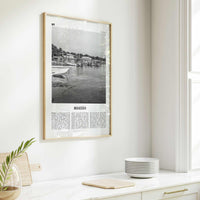 Roatan Print Black and White, Roatán Wall Art, Roatán Poster, Roatán Photo, Roatán Wall Décor, Roatán Map, Honduras