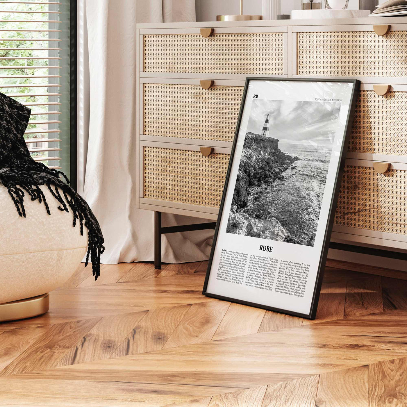 Robe Print Black and White, Robe Wall Art, Robe Poster, Robe Photo, Robe Wall Décor, South Australia, Australia