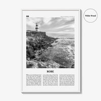 Robe Print Black and White, Robe Wall Art, Robe Poster, Robe Photo, Robe Wall Décor, South Australia, Australia