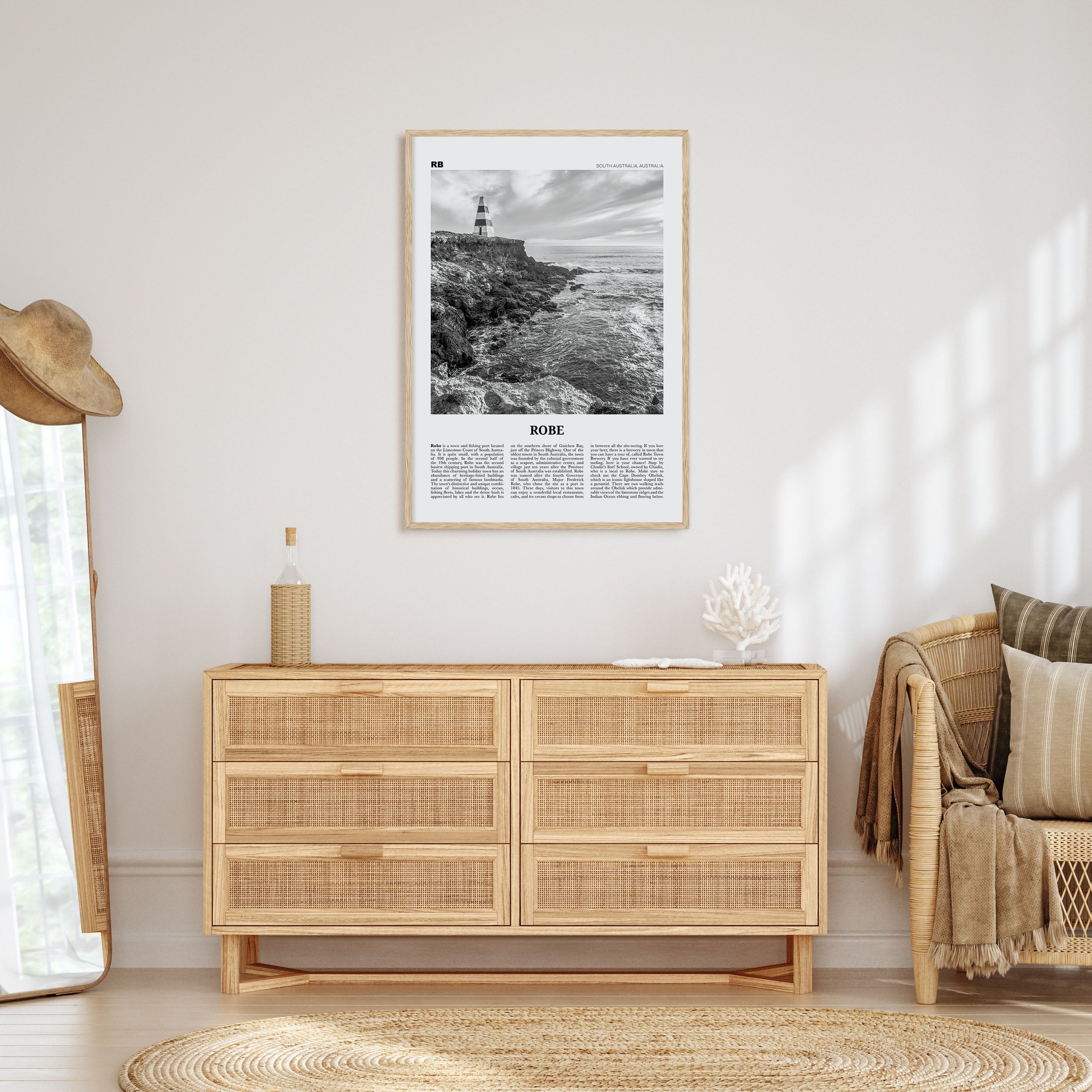 Robe Travel B&W Poster