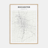 Rochester, Minnesota Map Portrait Poster
