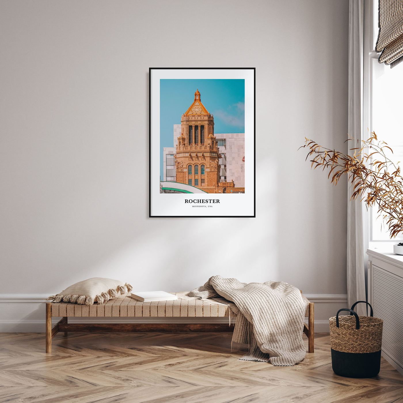 Rochester, Minnesota Portrait Color Poster