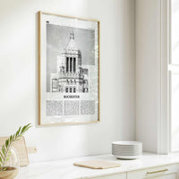Rochester Print Black and White Minnesota, Rochester Wall Art, Rochester Poster, Rochester Photo, Rochester Wall Décor, USA, United States