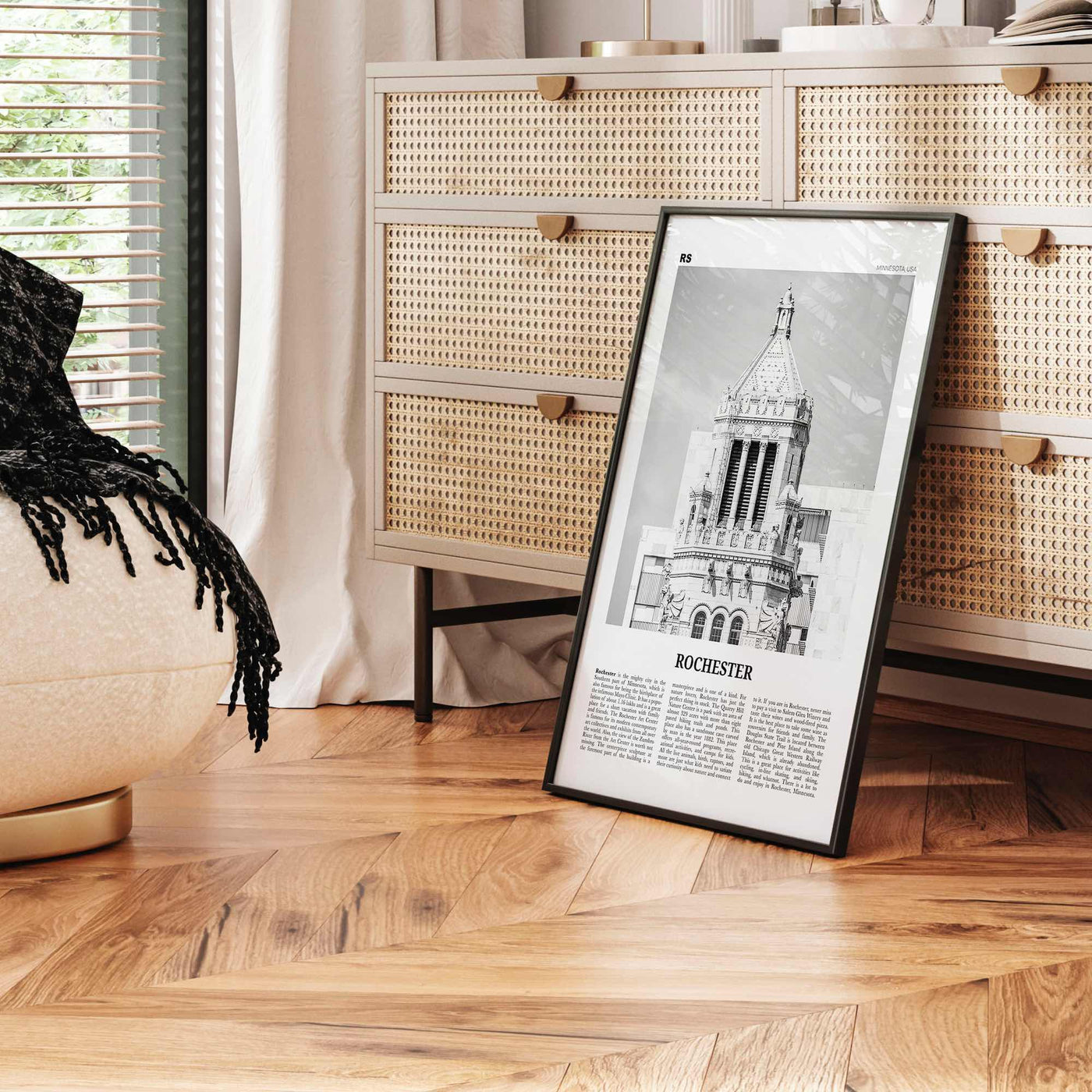 Rochester Print Black and White Minnesota, Rochester Wall Art, Rochester Poster, Rochester Photo, Rochester Wall Décor, USA, United States