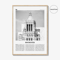 Rochester Print Black and White Minnesota, Rochester Wall Art, Rochester Poster, Rochester Photo, Rochester Wall Décor, USA, United States