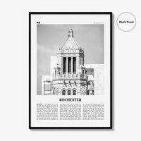 Rochester Print Black and White Minnesota, Rochester Wall Art, Rochester Poster, Rochester Photo, Rochester Wall Décor, USA, United States