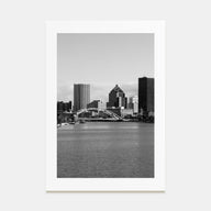Rochester, New York Photo B&W Poster
