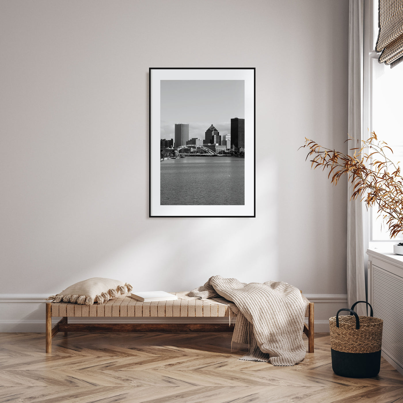 Rochester, New York Photo B&W Poster