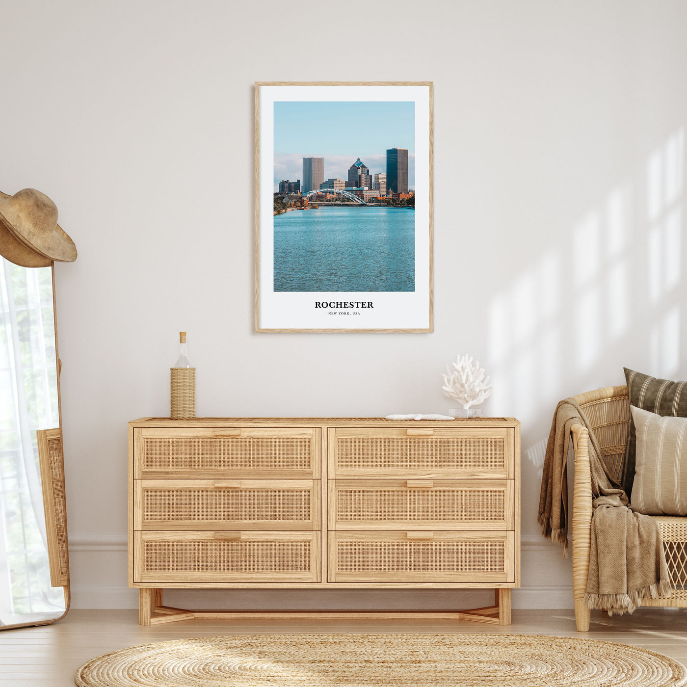 Rochester, New York Portrait Color No 2 Poster