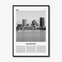 Rochester Print Black and White New York, Rochester Wall Art, Rochester Poster, Rochester Photo, USA, United States, North America