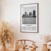 Rochester Print Black and White New York, Rochester Wall Art, Rochester Poster, Rochester Photo, USA, United States, North America